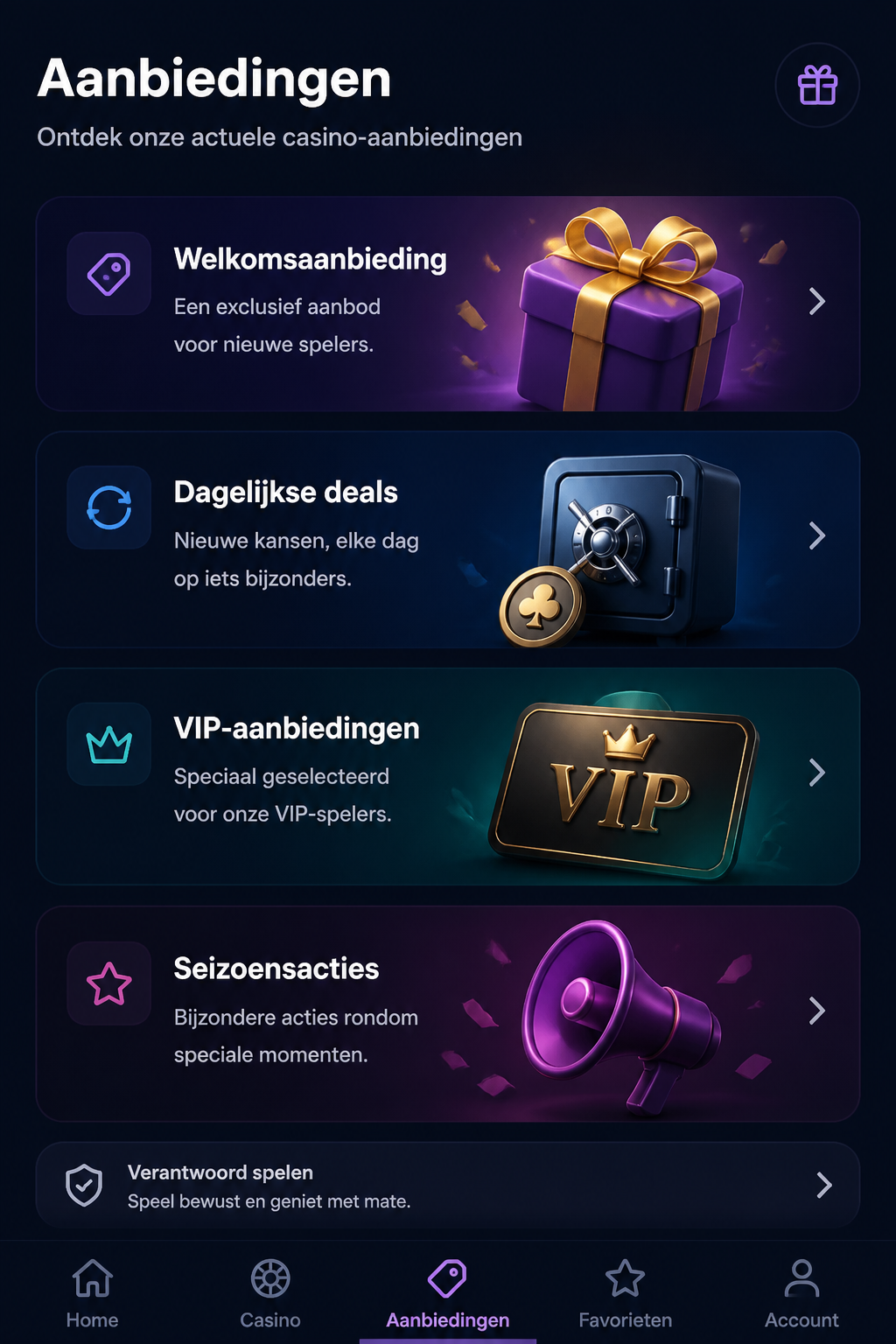 Highspin Casino screen 2